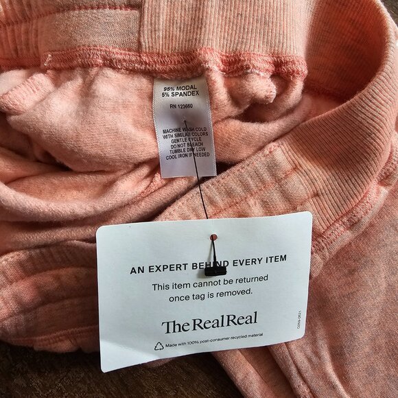 SplitS59 Reena Modal Fleece 7/8 Sweatpants Joggers, S, Grapefruit - Picture 8 of 8